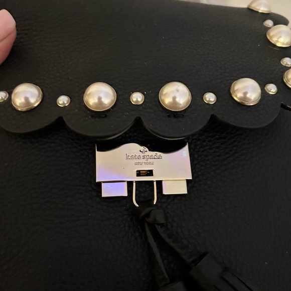 Kate Spade Black Hayes Street Pearly Backpack - Picture 3 of 4